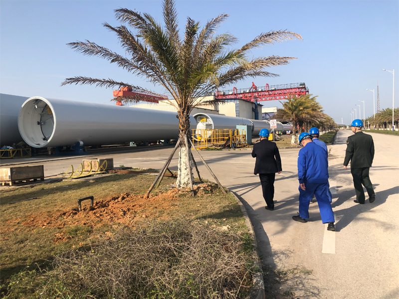 董事長到中船廣西船舶及海洋工程有限公司實(shí)地